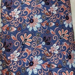 Purple Floral Cotton Jam Fabric