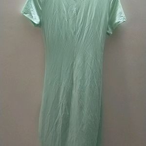 Mint Green  Wrinkle Dress Size L