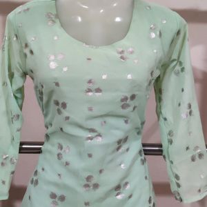 Beautiful Light Green Kurti