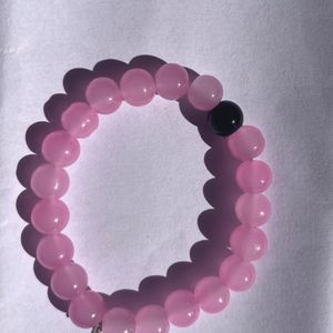 Pink Glass Bracelet