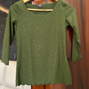 Green Shimmer Top