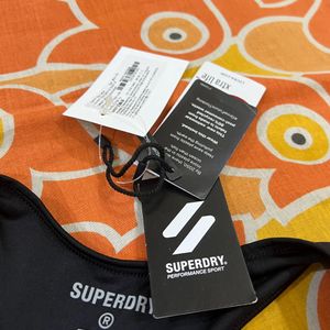 SUPERDRY Half Zip Bikini Top/ Sports Bra