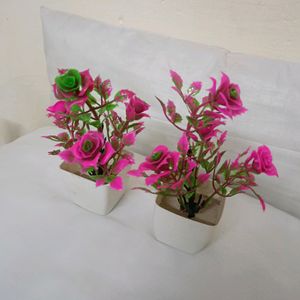 Artificial Flowers With Pot