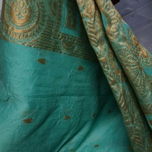 Beautiful  Sea Green Saree