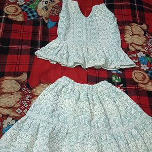 Kids Top And Skirt