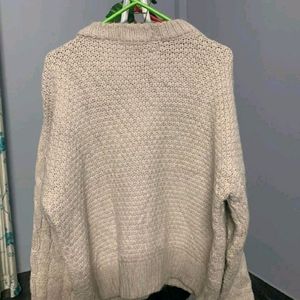 Beige Baggy Sweater