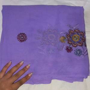 New Lavender Patches Saree