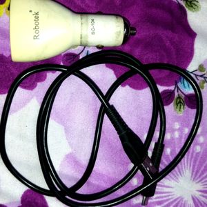 Car Charger & Data Cable