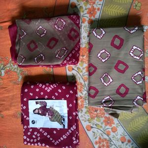 Creape Kurta & Churidar Material Printed