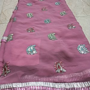 Beutiful Pink Color Saree