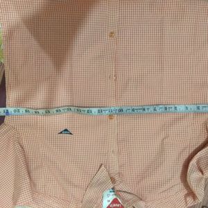 Levis Comfortable Orange Casual Shirt