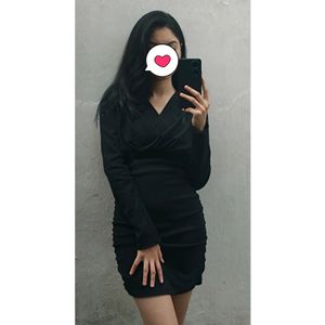 Black Bodycon Ribbed Short Dress