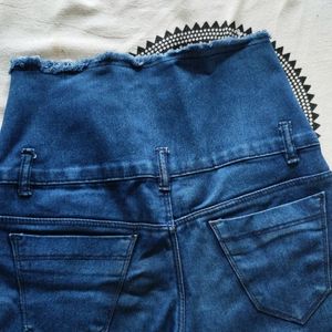 high waisted 5 button jeans