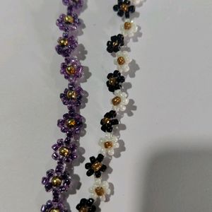 Two Flower Beads Bracelet || Aesthetic