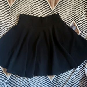 Flared Black Skirt