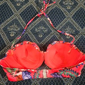 Stylish Beach Bra Orange Colour