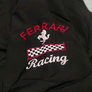 Men's Sherpa Fur Tracksuit Ferrari Embroidery