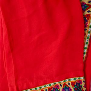 Red Georgette Saree