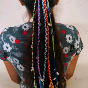 Multicolour Boho Hair Braids 🎀✨