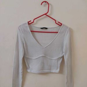 V Neck Pinteresty Crop Top