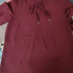 Maroon Formal Top