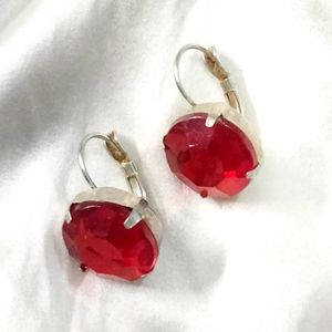 Red Stone Earings