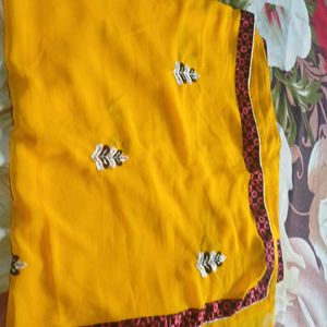 Beautiful Yellow Saree