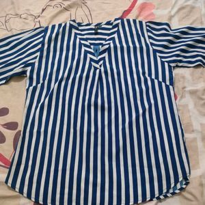 Striped 3/4th sleeve top