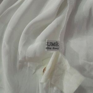 A Satin Off white Shirt