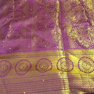 Heavy Banarasi Silk Saree..with 2 Blouses