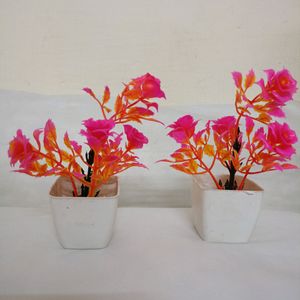 Artificial Flowers With Pot