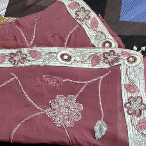 Most Beautiful embroidery Saree