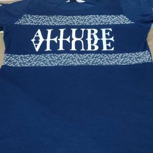 L Size Nevy Blue Tshirt For Women