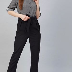 Checked Basic Jumpsuit