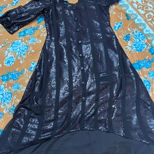 Up Down Black Sequence Beautiful Frock