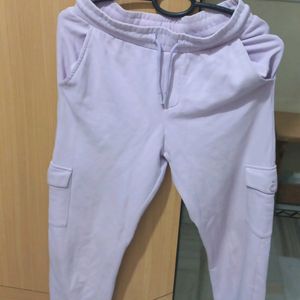 Lavender Cargo Joggers