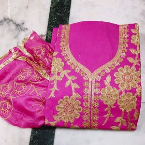 💥2 Beautiful Phulkari Cotton Suit Set