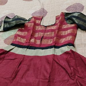 Maroon Anarkali Suit