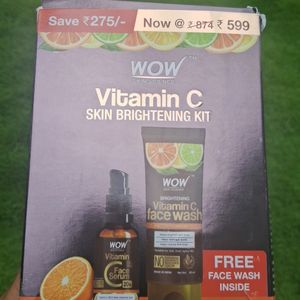 Wow Vitamin C Kit Face Wash And Faceserum Combo