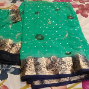 Women Saree With 28 Bust Size Blouse