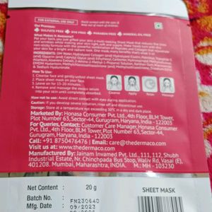 1% Collagen + Peptides Sheet Mask