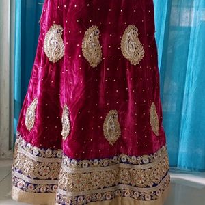 Velvet Lehenga