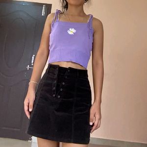 Purple Tie Top