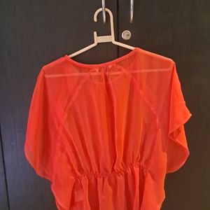 elegant coral top