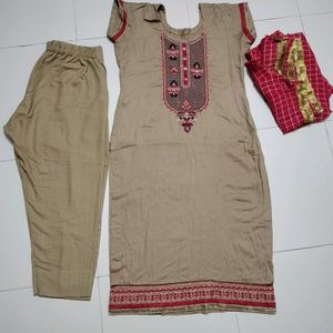 Suit Pant And Dupatta Set