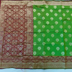 New Banarasi Woven Two Tone Saree