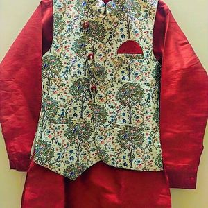 Boys Sherwani With Koti Party Wear