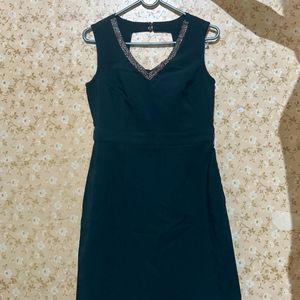 Dark Green Embellished Dress