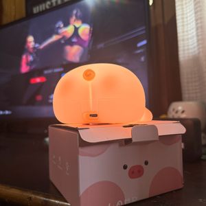 VTIGER Pink Pig Night Light Lamp