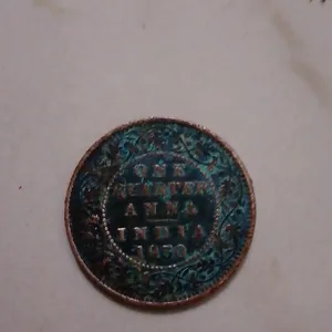 One Quarter Anna 1930 India